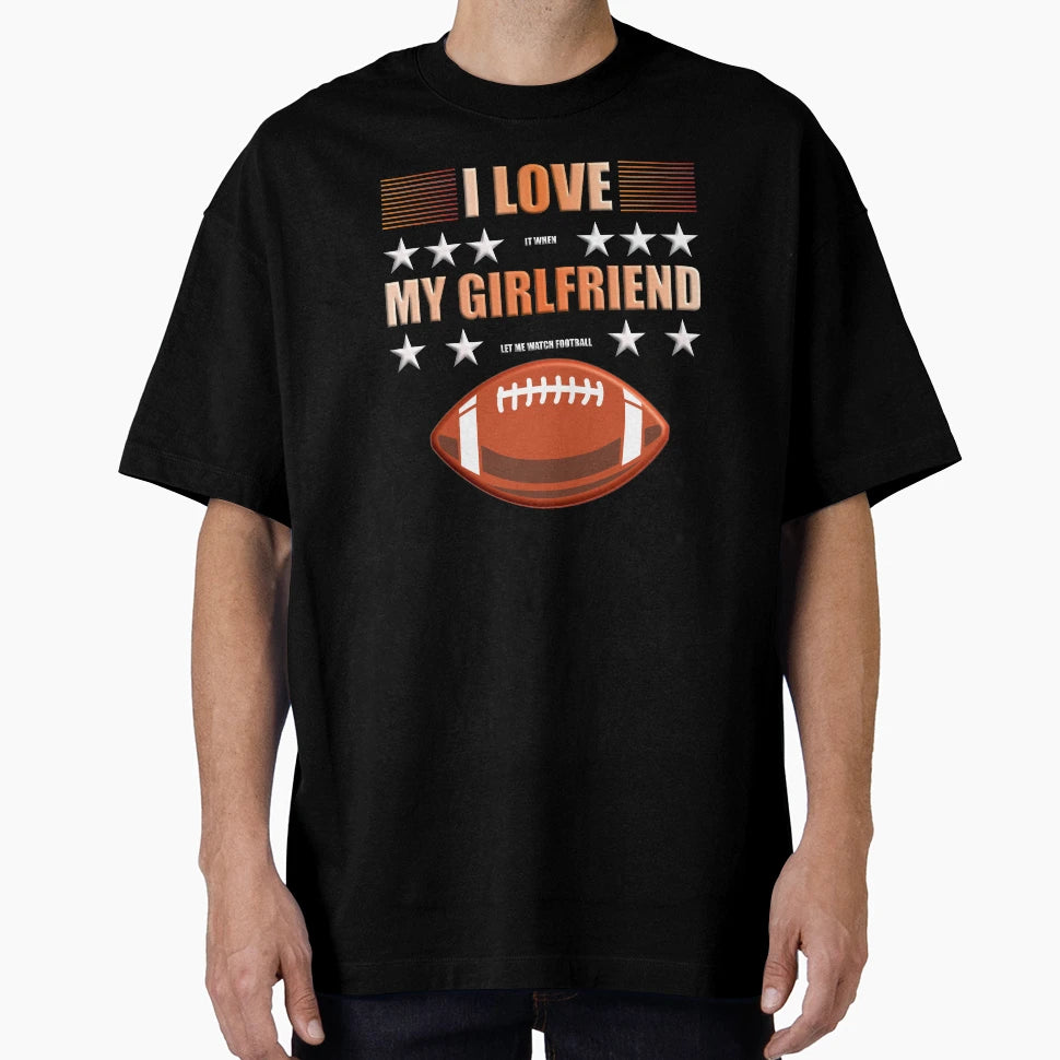 American Football Valentines Day Gift T-Shirt - Minimalist Print Unisex - T-Shirt, Sweatshirt, Hoodie