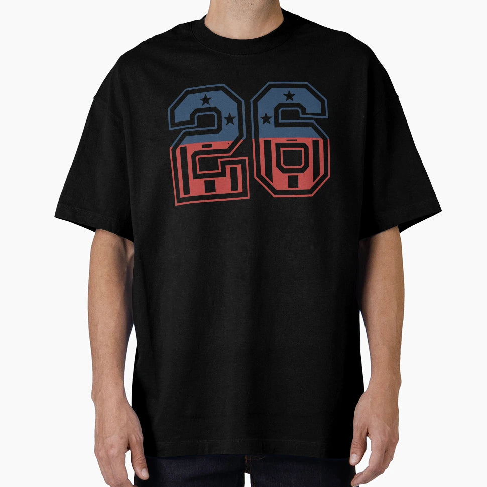 Number 26 Usa T-Shirt - Casual Everyday Wear Unisex - T-Shirt, Sweatshirt, Hoodie
