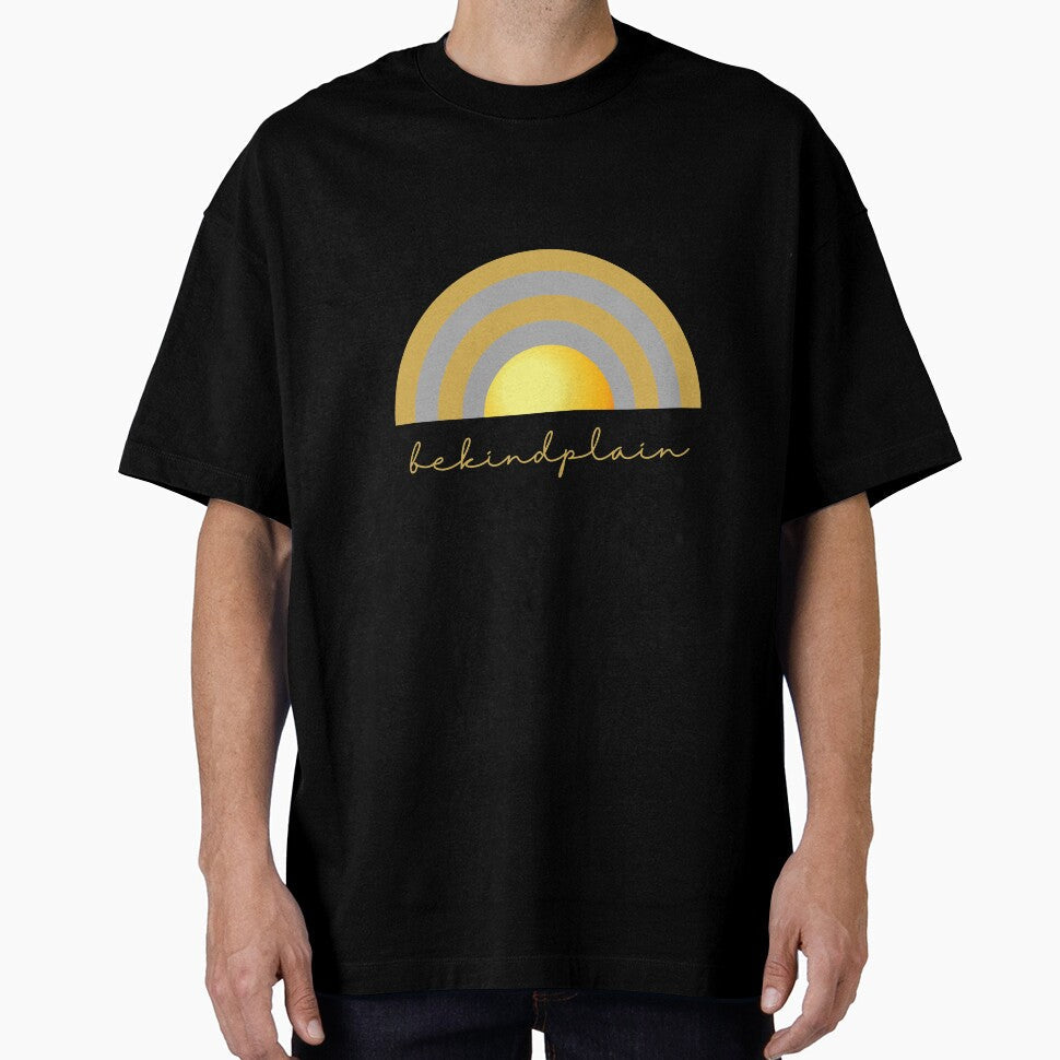 Be kind plain Rainbow Gold, by DIYArtprinting - Adult & Kids T-Shirts, Sweatshirts & Hoodies apparel design preview 1