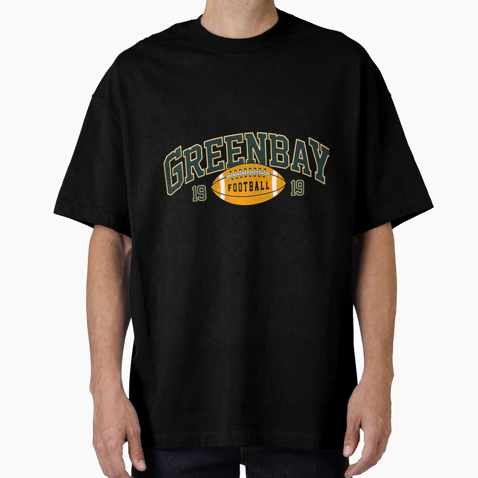 Green Bay Football Varsity T-Shirt - Fun Novelty Design for Adults - T-Shirt, Sweatshirt, Hoodie