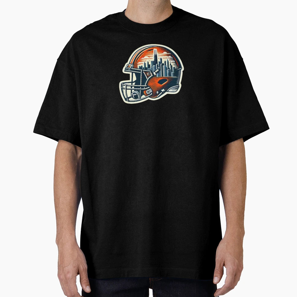 Chicago Bears Helmet T-Shirt - Streetwear Style Unisex - T-Shirt, Sweatshirt, Hoodie
