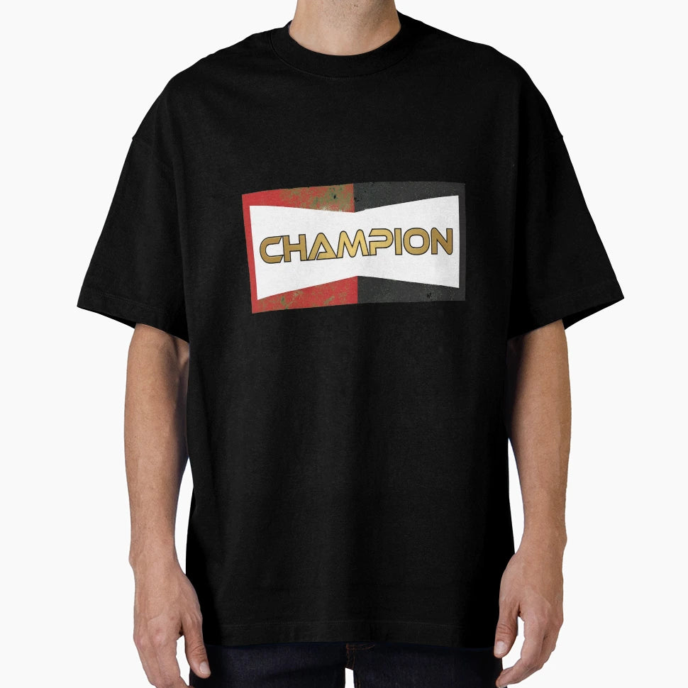 Distressed Champion Word T-Shirt - Graphic Print Men Women - T-Shirt, Sweatshirt, Hoodie