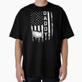 Football Daddy American Flag T-Shirt - Casual Everyday Wear Unisex - T-Shirt, Sweatshirt, Hoodie