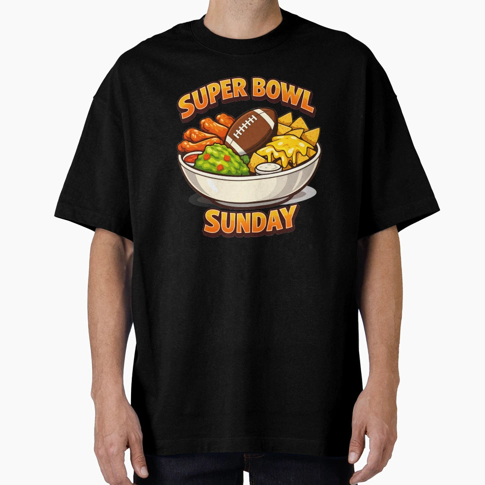 Super Bowl Food Lover Funny Game Day T-Shirt - Aesthetic Graphic Men Women - T-Shirt, Sweatshirt, Hoodie