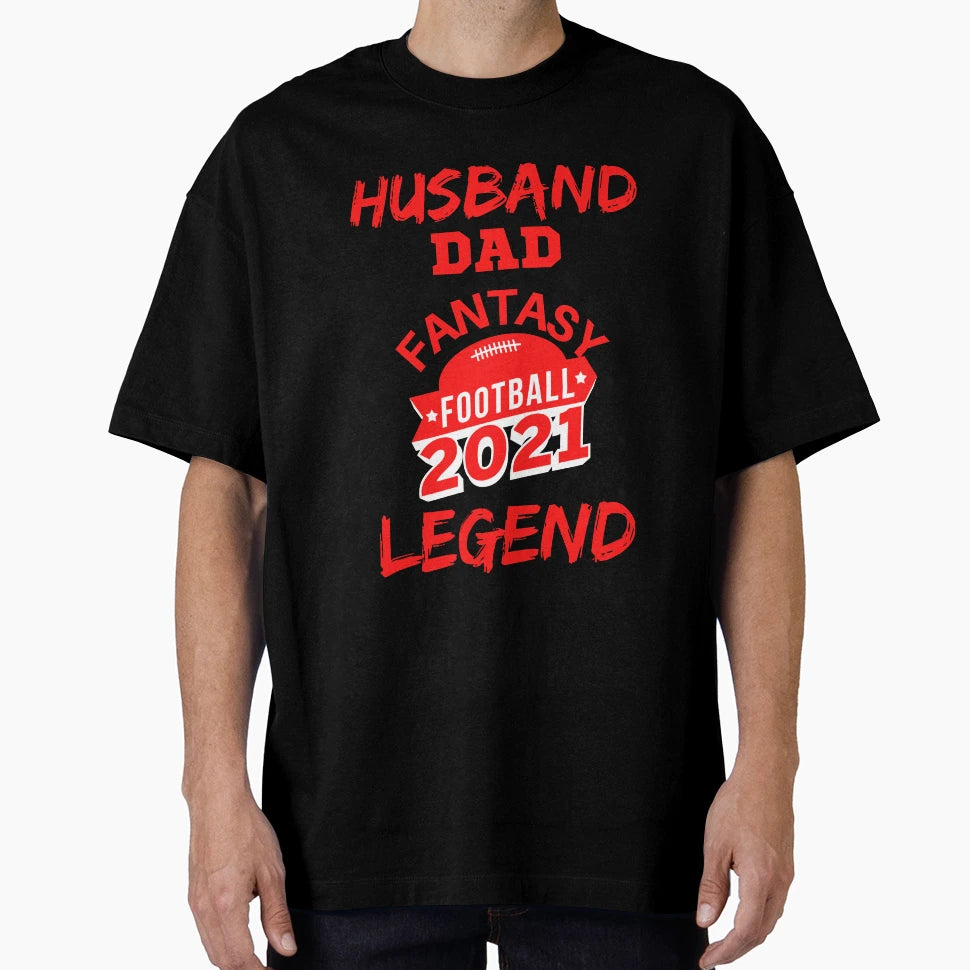 Husband Dad Fantasy Football Legend T-Shirt - Custom Art Print for Adults - T-Shirt, Sweatshirt, Hoodie