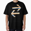 Watercolor Stripes Orange Navy T-Shirt - Casual Everyday Wear for Adults - T-Shirt, Sweatshirt, Hoodie