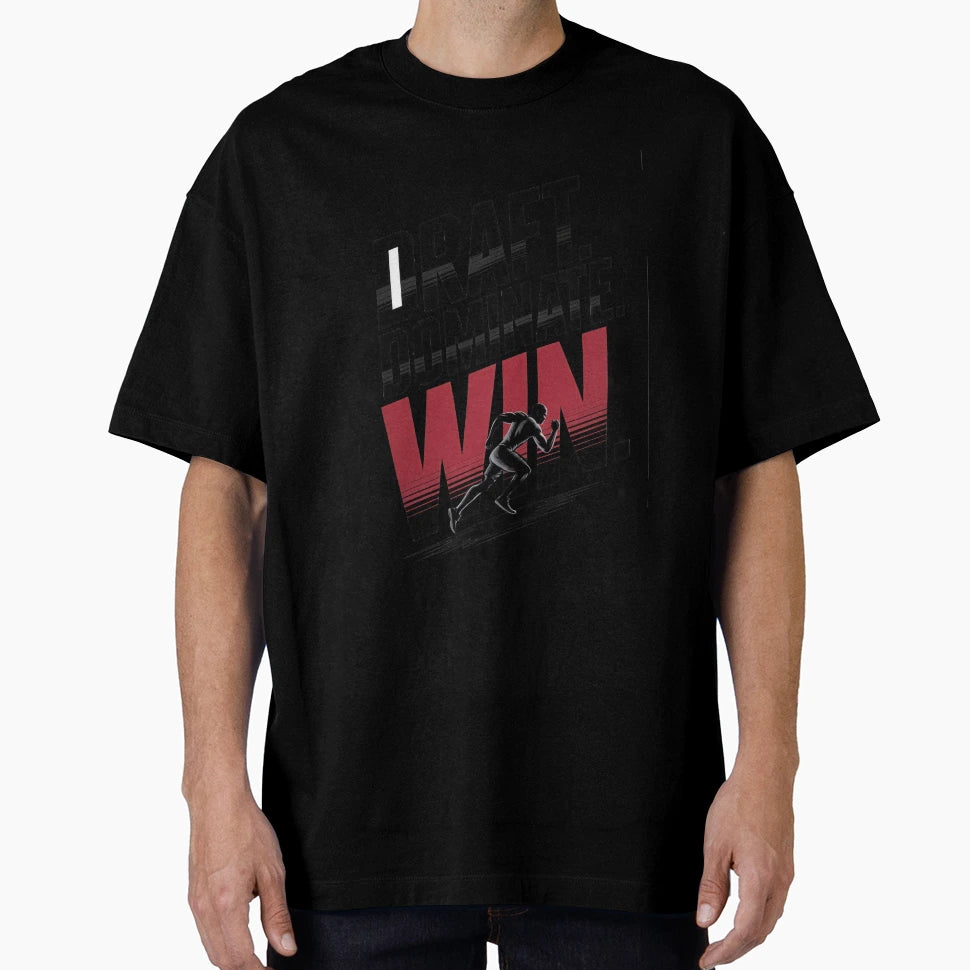 Draft Dominate Win Fantasy Mindset T-Shirt - Minimalist Print Unisex - T-Shirt, Sweatshirt, Hoodie