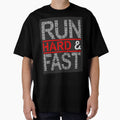 Run Hard And Fast Printed by storeInsight - Adult & Kids T-Shirts, Sweatshirts & Hoodies apparel design preview 1