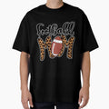 Football Mom Leopard American Football T-Shirt - Novelty Apparel Men Women - T-Shirt, Sweatshirt, Hoodie