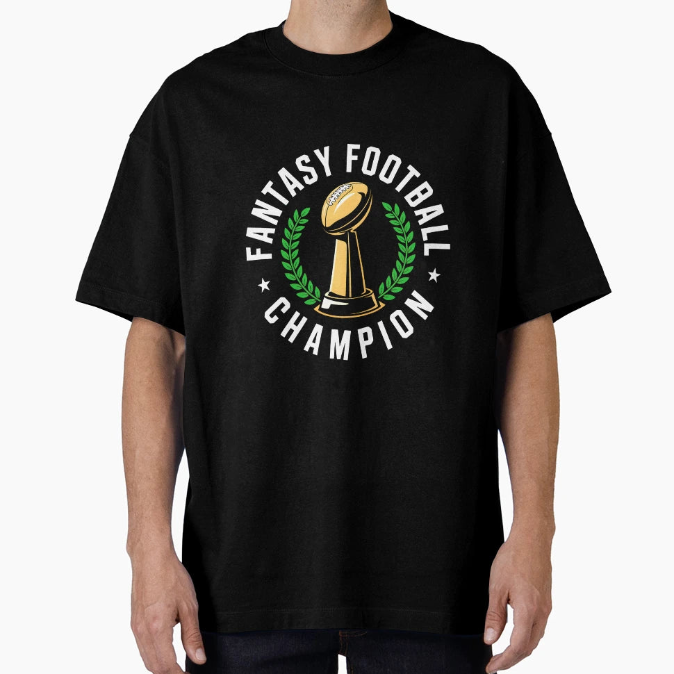 Fantasy Football Champion T-Shirt - Minimalist Print Men Women - T-Shirt, Sweatshirt, Hoodie