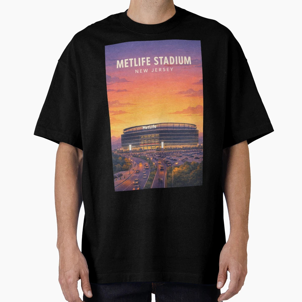Metlife Stadium Meadowlands New Jersey T-Shirt - Fun Novelty Design Unisex - T-Shirt, Sweatshirt, Hoodie