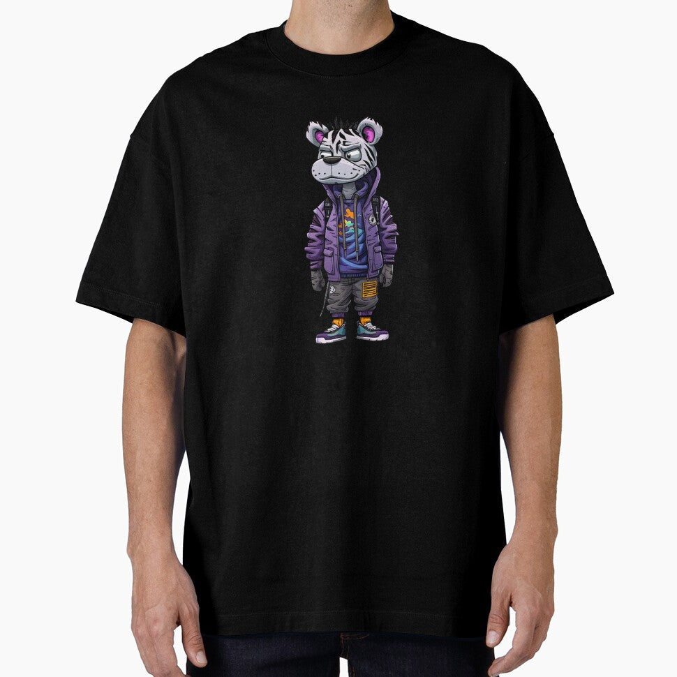 Urban Tiger: Street Style Icon by artwaves - Adult & Kids T-Shirts, Sweatshirts & Hoodies apparel design preview 1