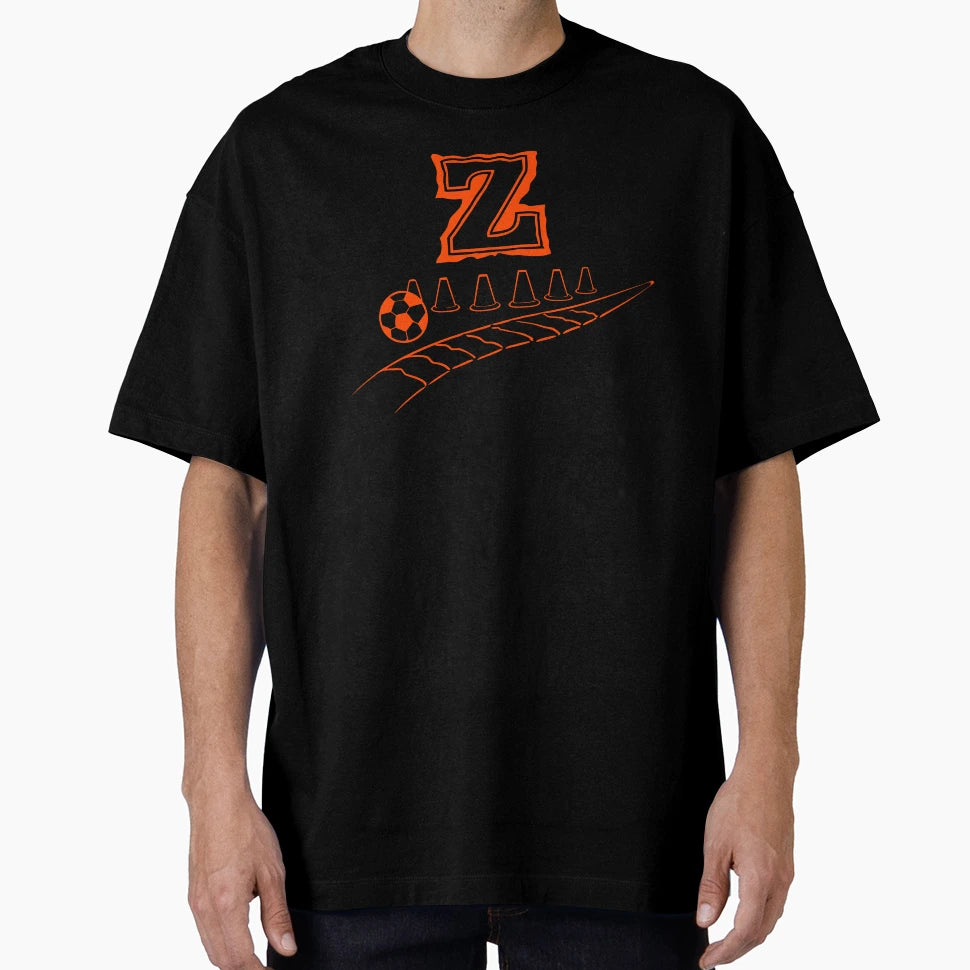 Zig Zag Dribble Football Monogram Z T-Shirt - Aesthetic Graphic Men Women - T-Shirt, Sweatshirt, Hoodie