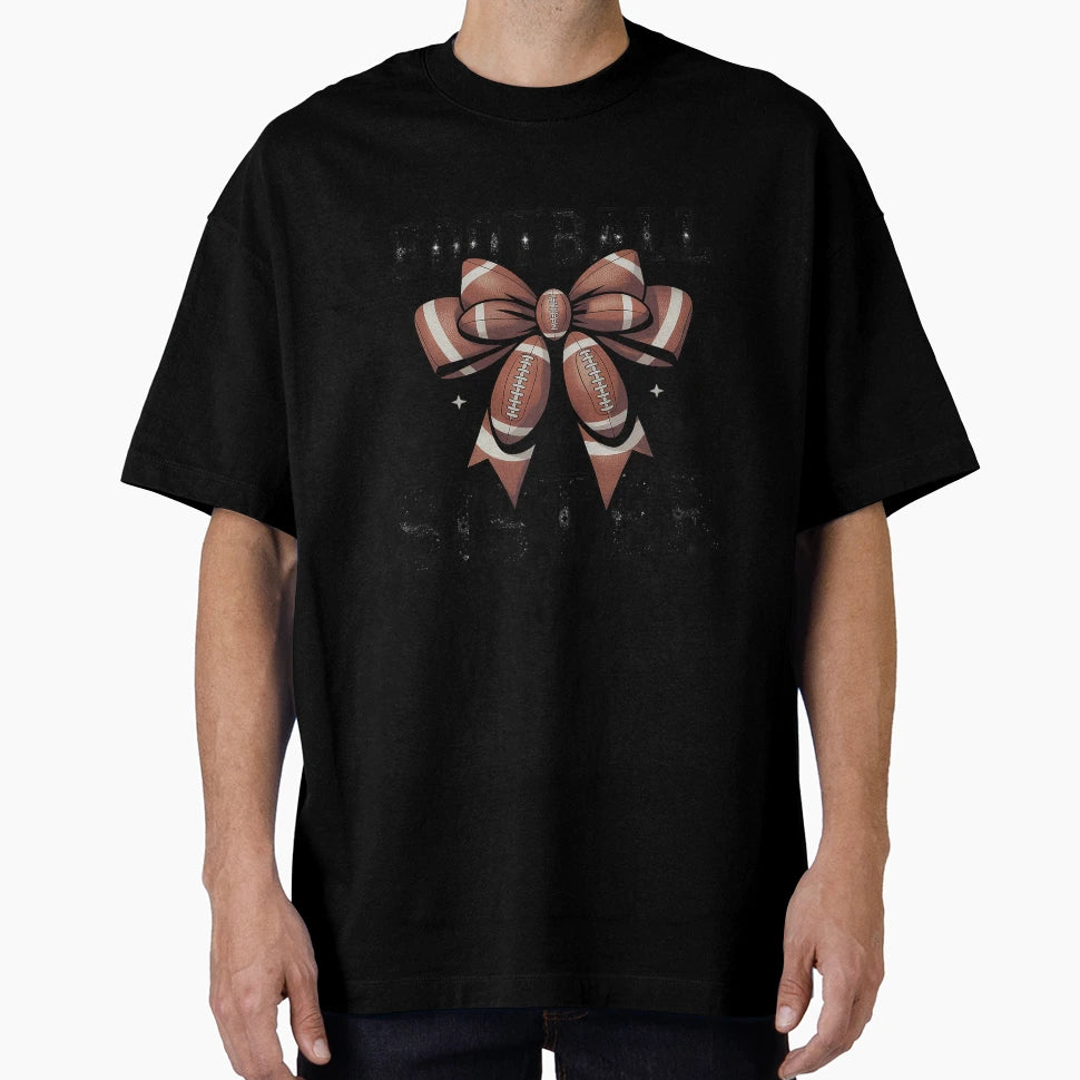 American Football Sister Game Day T-Shirt - Custom Art Print Men Women - T-Shirt, Sweatshirt, Hoodie