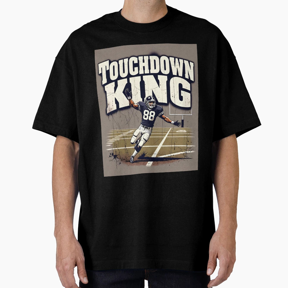 Touchdown King Football T-Shirt - Custom Art Print Men Women - T-Shirt, Sweatshirt, Hoodie
