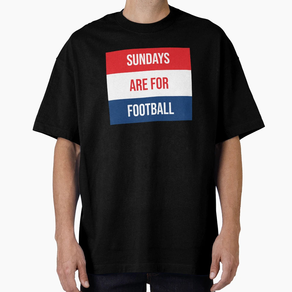 Sundays Are Football T-Shirt - Minimalist Print Men Women - T-Shirt, Sweatshirt, Hoodie