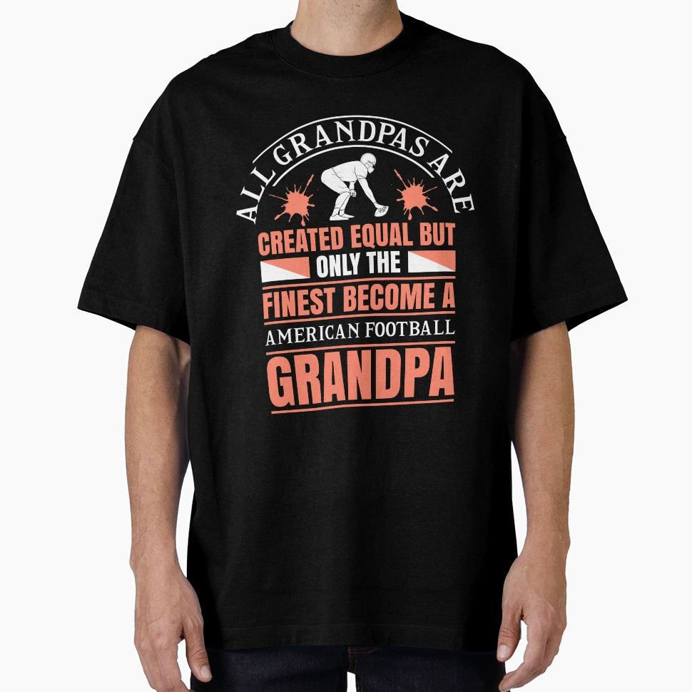 American Football Grandpa T-Shirt - Minimalist Print for Adults - T-Shirt, Sweatshirt, Hoodie