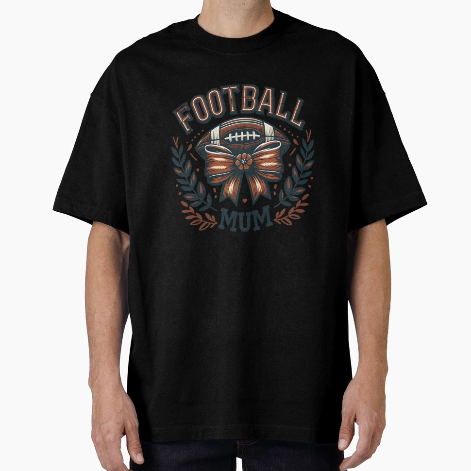 Football Mom Flowers T-Shirt - Streetwear Style Unisex - T-Shirt, Sweatshirt, Hoodie