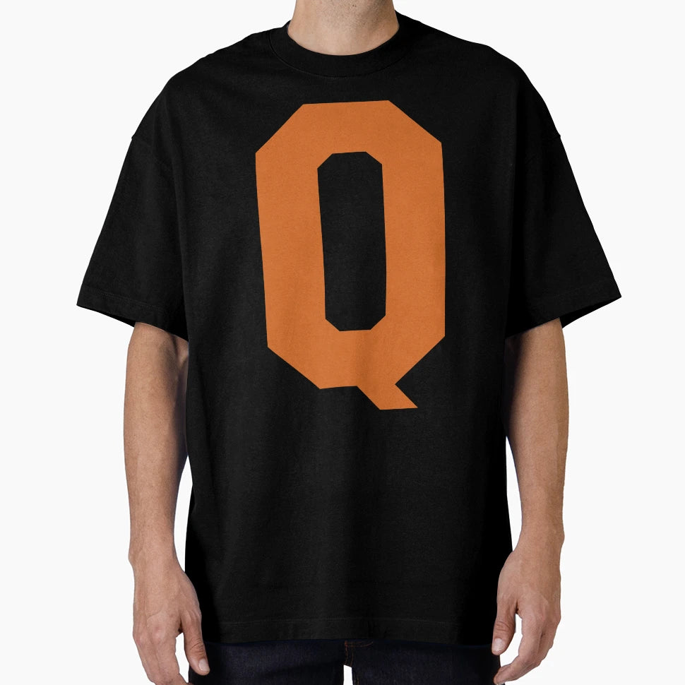 Alphabet Orange Q Sports Letter Q T-Shirt - Fun Novelty Design Unisex - T-Shirt, Sweatshirt, Hoodie