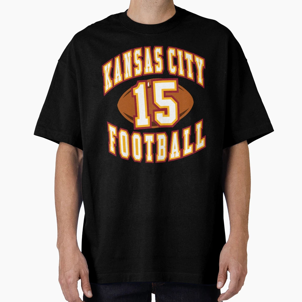 Kansas City Football 15 T-Shirt - Graphic Print Unisex - T-Shirt, Sweatshirt, Hoodie