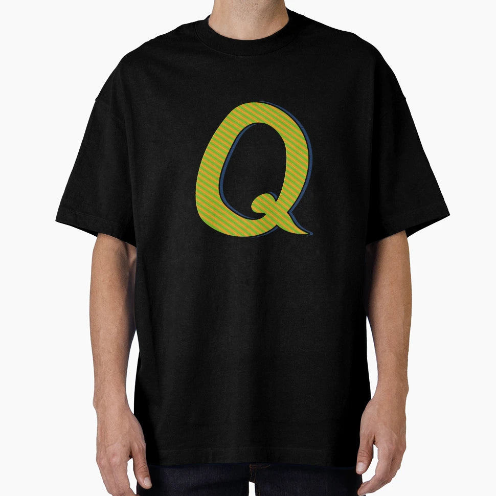 Letter Q T-Shirt - Trendy Graphic for Adults - T-Shirt, Sweatshirt, Hoodie