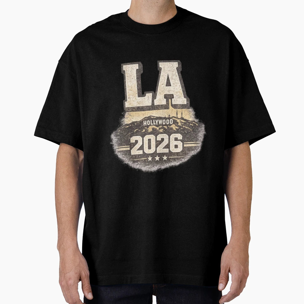 La 2026 Hollywood Football T-Shirt - Minimalist Print Unisex - T-Shirt, Sweatshirt, Hoodie
