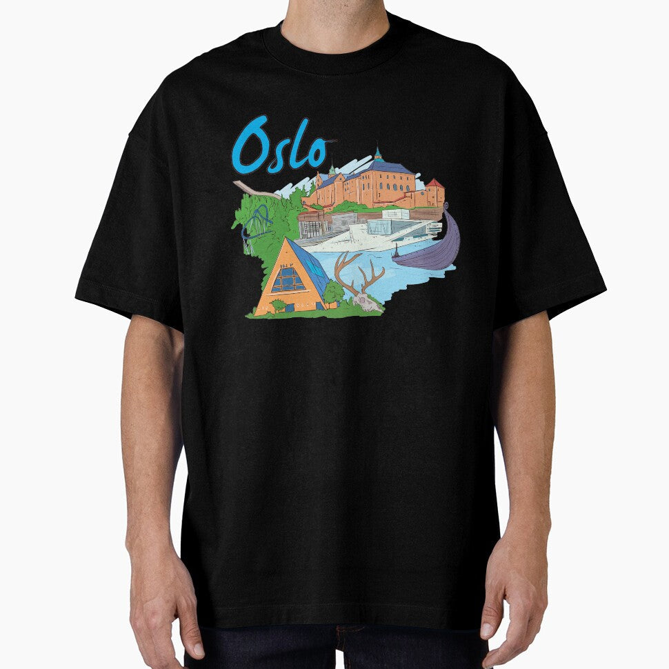 Oslo Norway Beautiful Places Around The World by - Adult & Kids T-Shirts, Sweatshirts & Hoodies apparel design preview 1