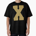 Alphabet Gold X Sports Letter X T-Shirt - Trendy Graphic Men Women - T-Shirt, Sweatshirt, Hoodie