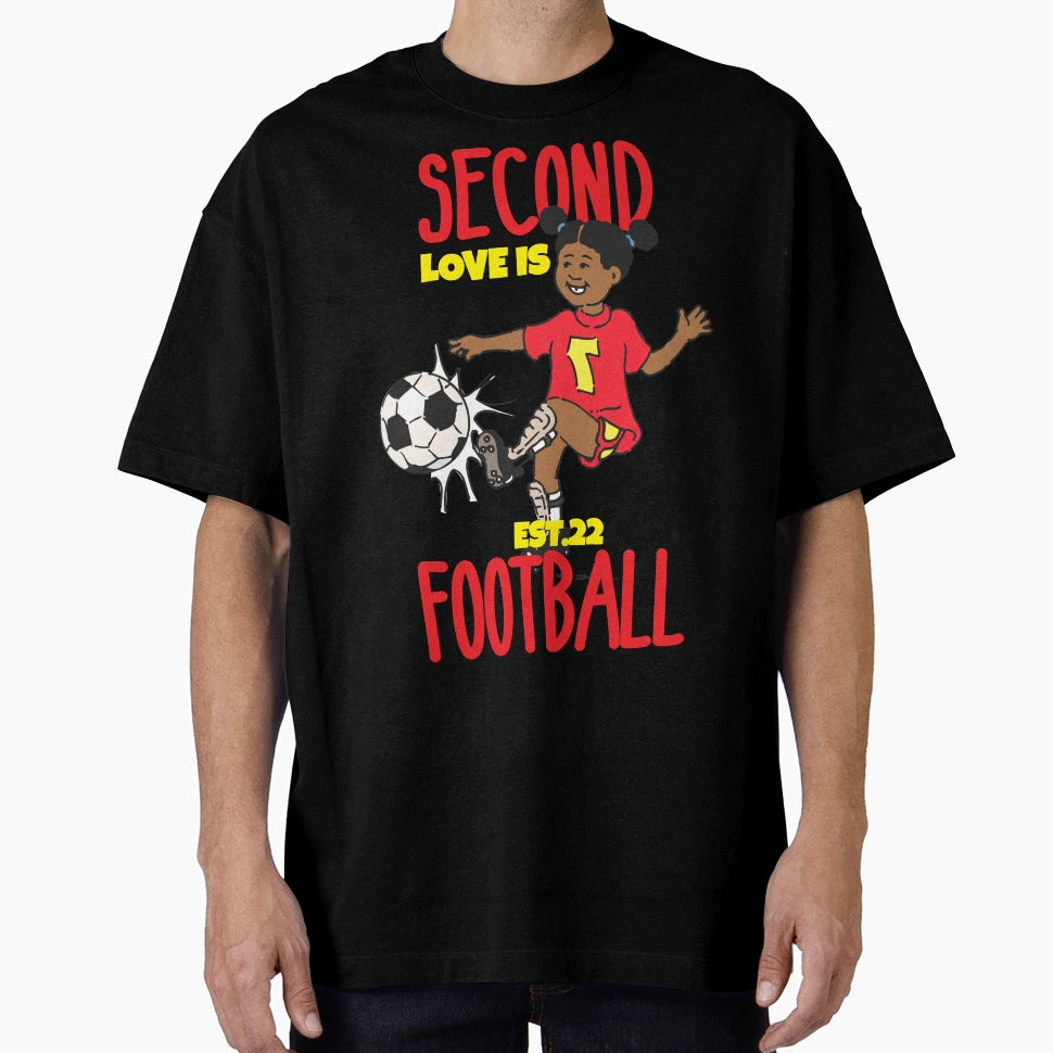 Second Love Is Footbal T-Shirt - Streetwear Style Men Women - T-Shirt, Sweatshirt, Hoodie