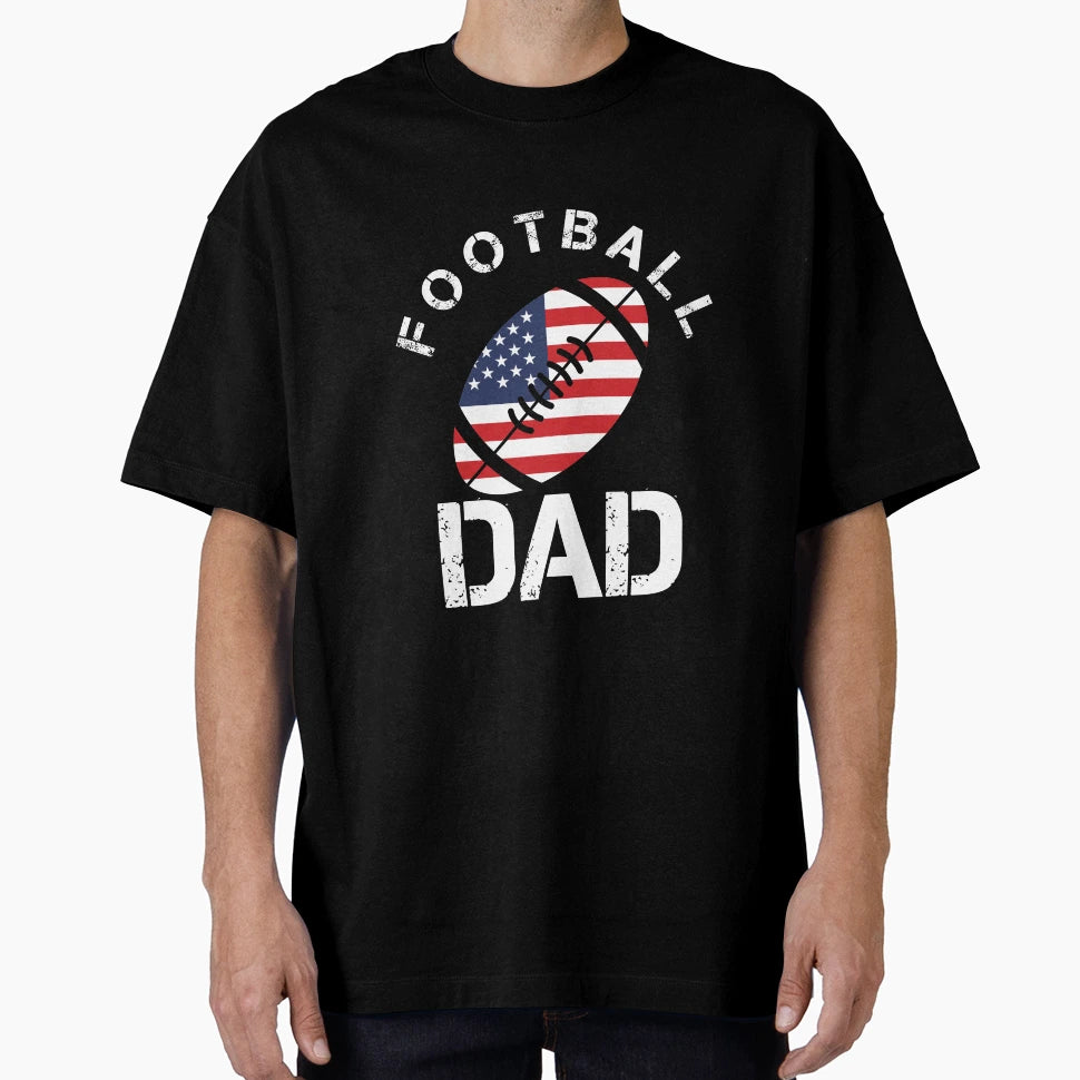 Football Dad T-Shirt - Custom Art Print Men Women - T-Shirt, Sweatshirt, Hoodie