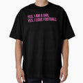 Yes I Am Yes I Love Football T-Shirt - Custom Art Print for Adults - T-Shirt, Sweatshirt, Hoodie