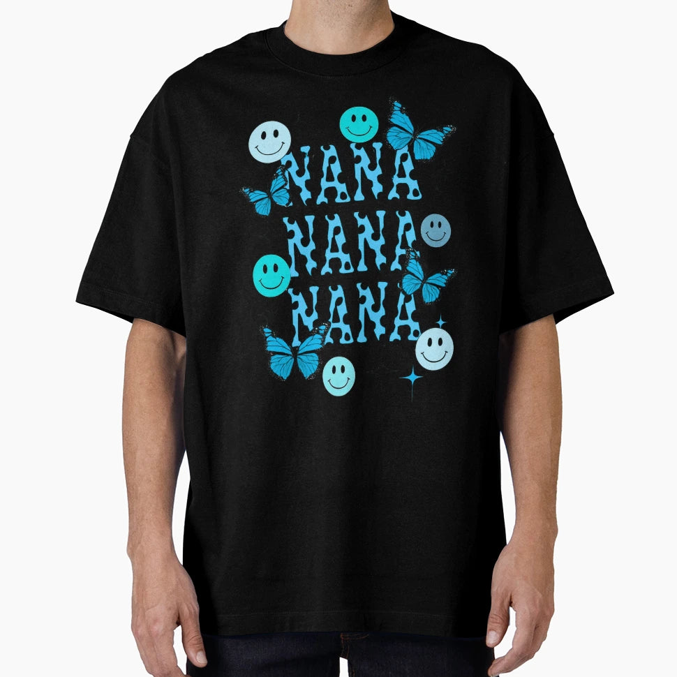 Cheerful Butterfly Nana Nana Nana T-Shirt - Graphic Print Unisex - T-Shirt, Sweatshirt, Hoodie