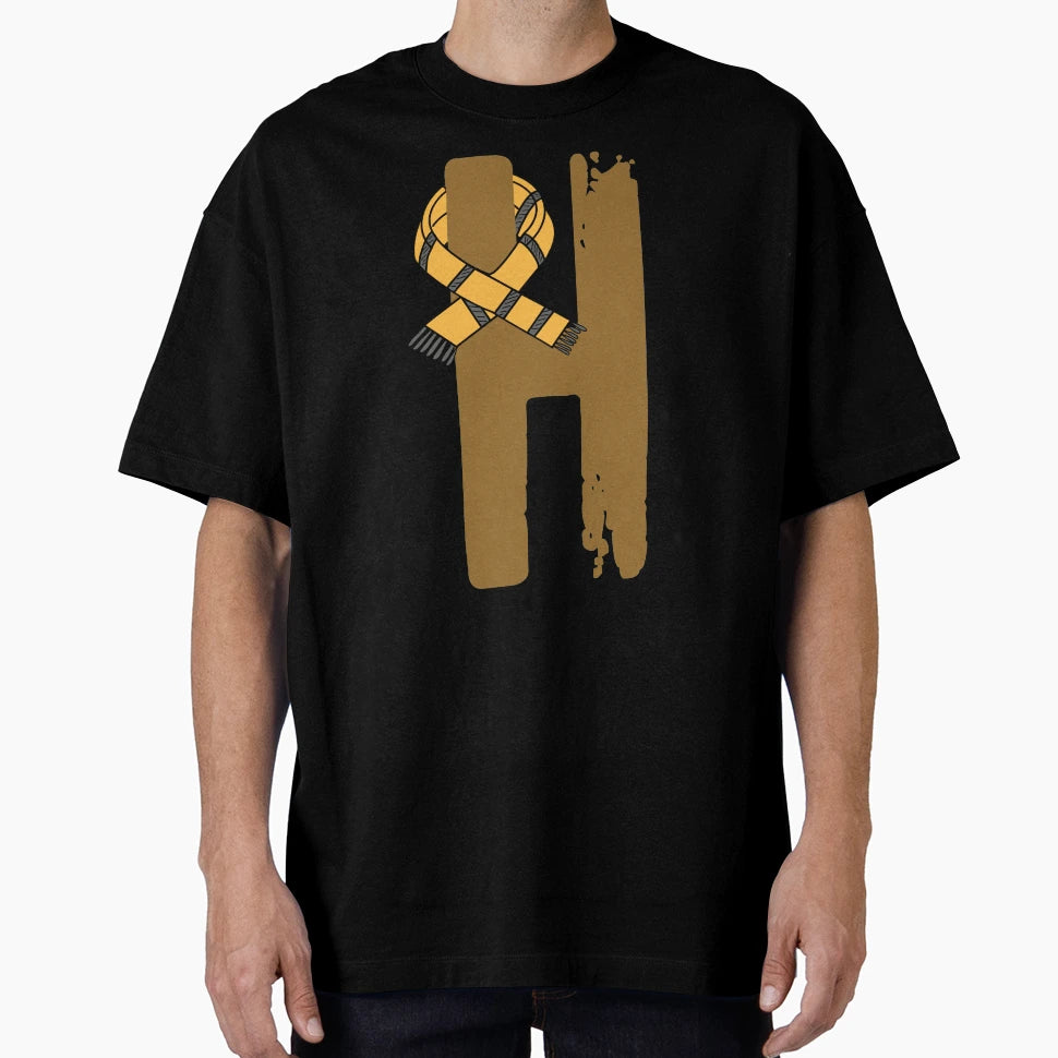 H Letter Magic School Team Badger T-Shirt - Custom Art Print for Adults - T-Shirt, Sweatshirt, Hoodie