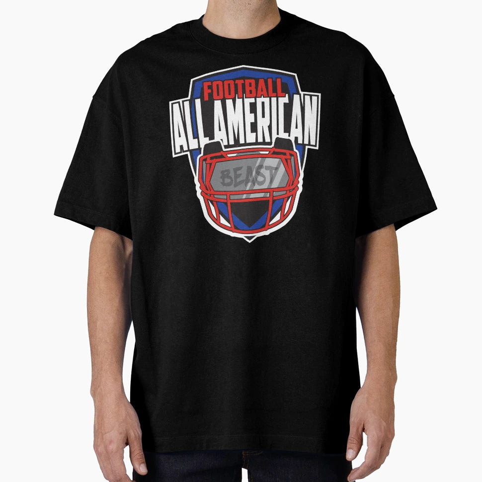 All American Football T-Shirt - Aesthetic Graphic for Adults - T-Shirt, Sweatshirt, Hoodie