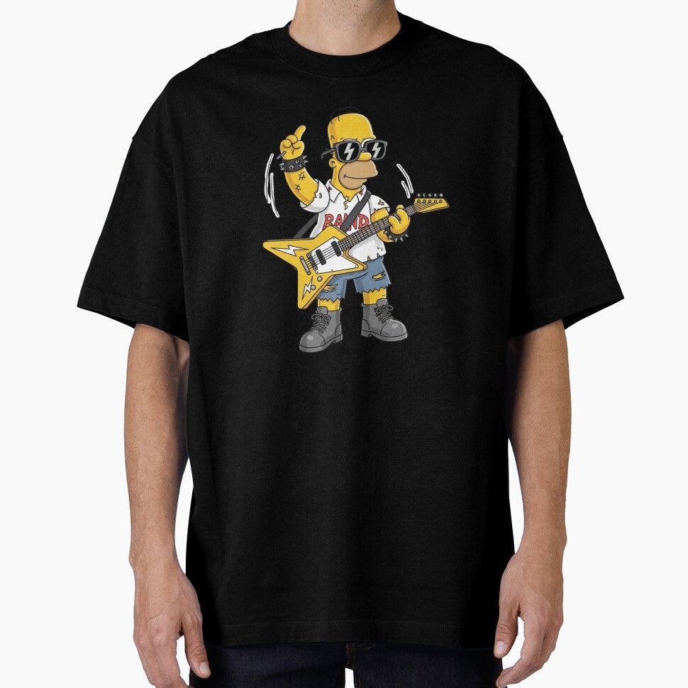 Homer Rock Guitar Punk by DohLab - Adult & Kids T-Shirts, Sweatshirts & Hoodies apparel design preview 1