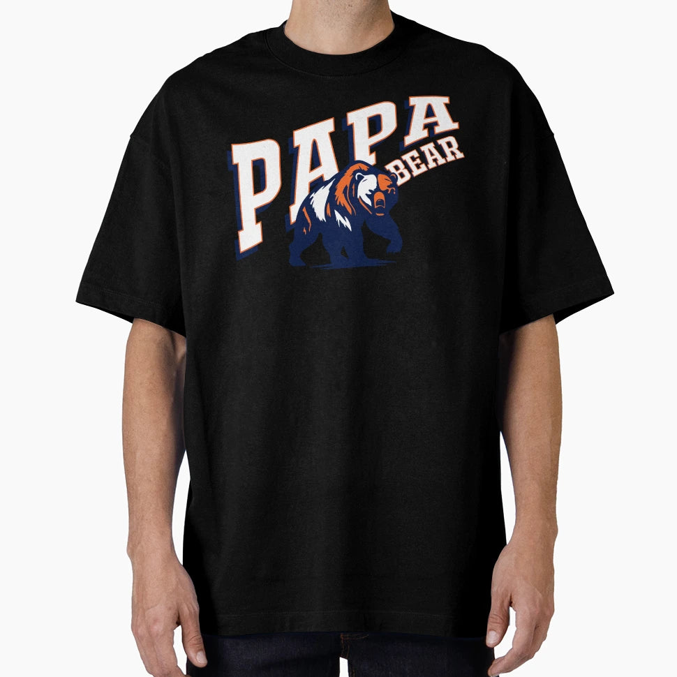 Papa Bear T-Shirt - Minimalist Print Men Women - T-Shirt, Sweatshirt, Hoodie