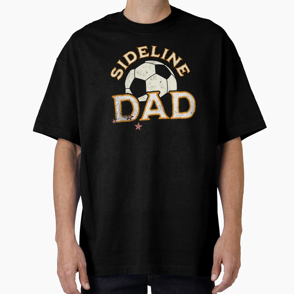 Soccer Football Cheer Dad T-Shirt - Minimalist Print Unisex - T-Shirt, Sweatshirt, Hoodie