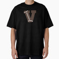 Personalized Football Initial V T-Shirt - Streetwear Style Men Women - T-Shirt, Sweatshirt, Hoodie