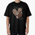 Leopard Heart Football Mom T-Shirt - Trendy Graphic Men Women - T-Shirt, Sweatshirt, Hoodie