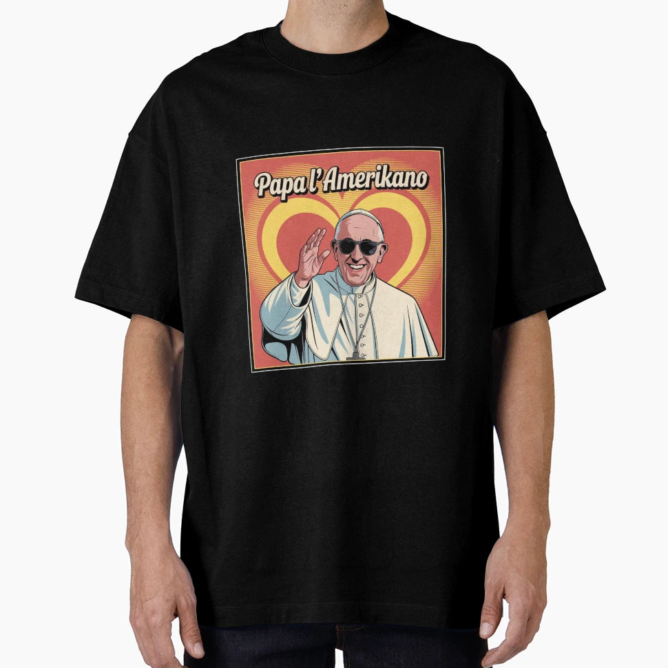 Pope Amerikano Leon Pop Art Saint T-Shirt - Casual Everyday Wear Unisex - T-Shirt, Sweatshirt, Hoodie