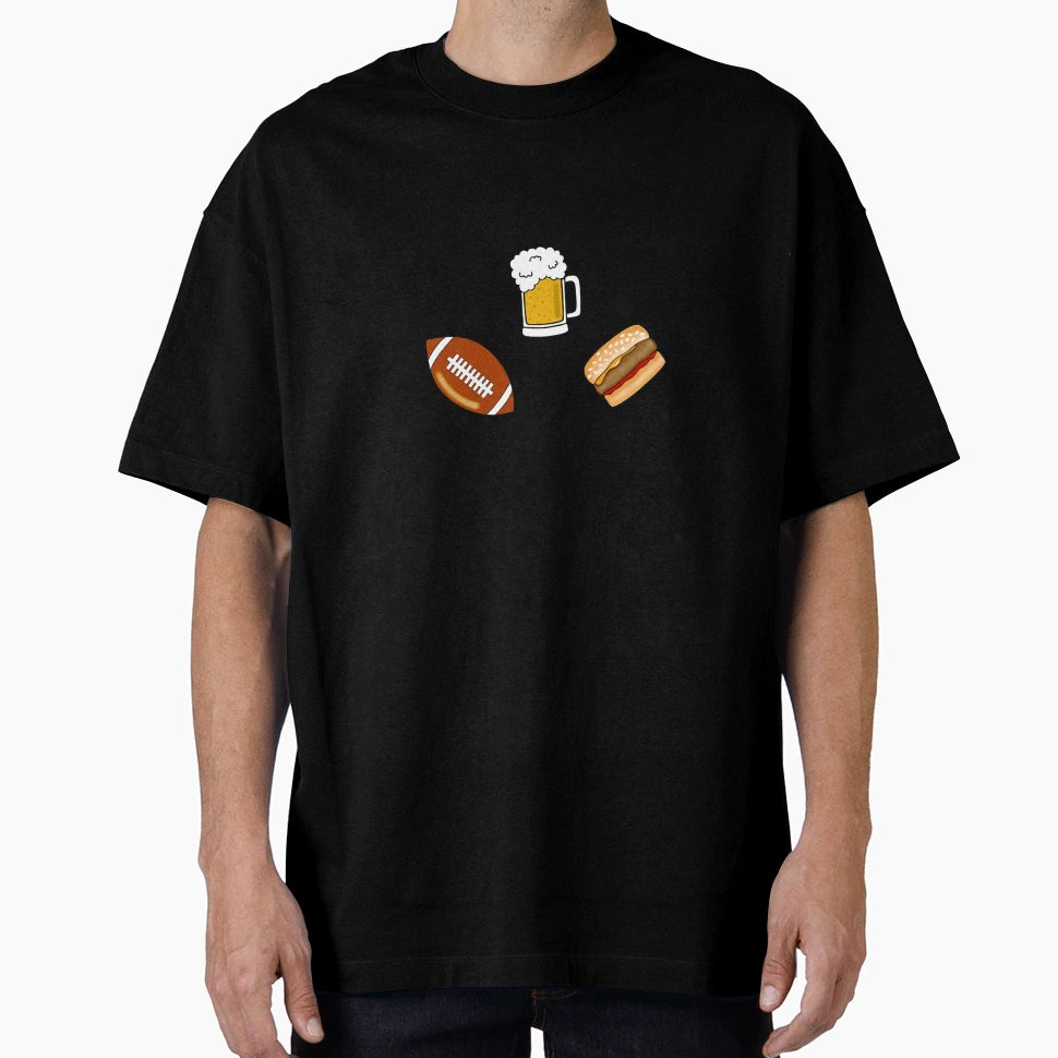Football Lover Snacks T-Shirt - Casual Everyday Wear Men Women - T-Shirt, Sweatshirt, Hoodie
