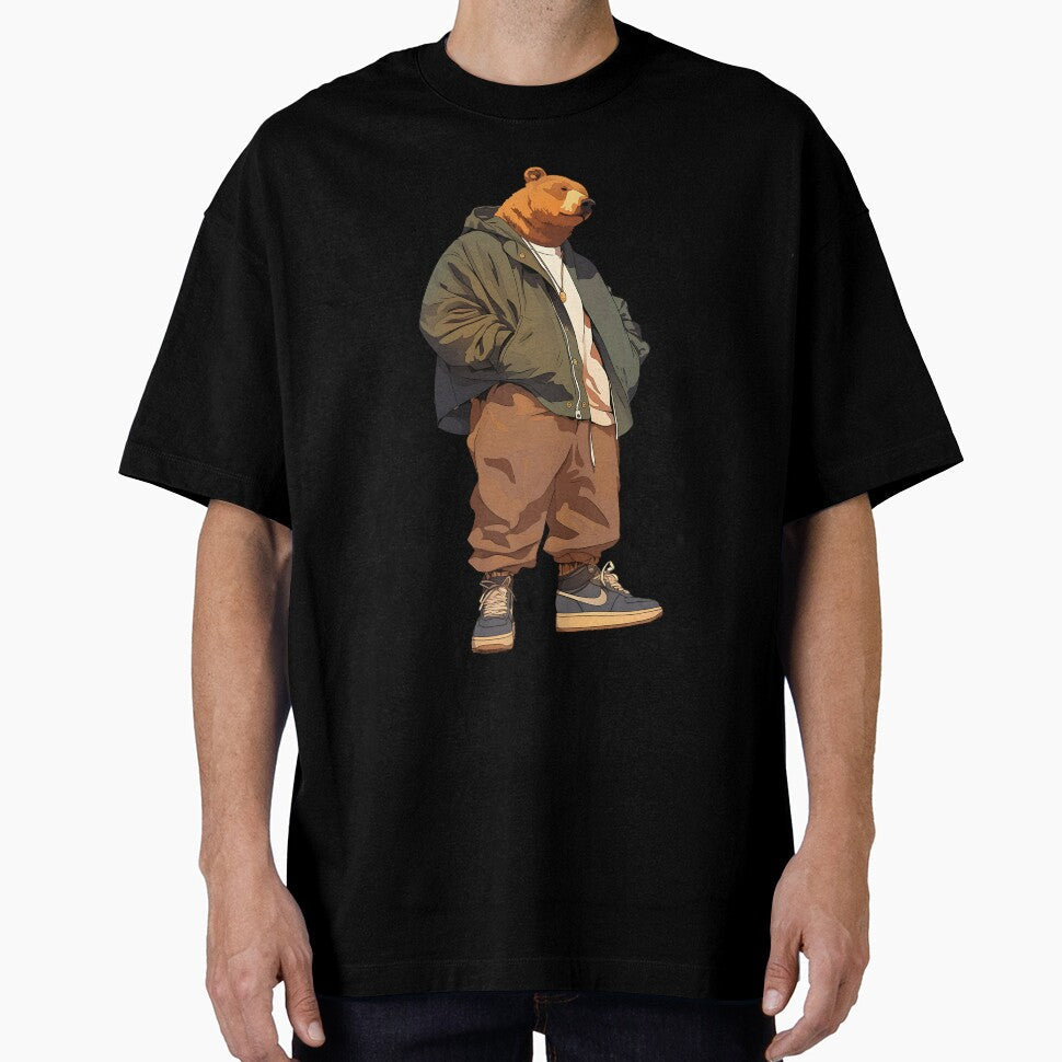 Streetwear Edgy Bear by bapupa - Adult & Kids T-Shirts, Sweatshirts & Hoodies apparel design preview 1
