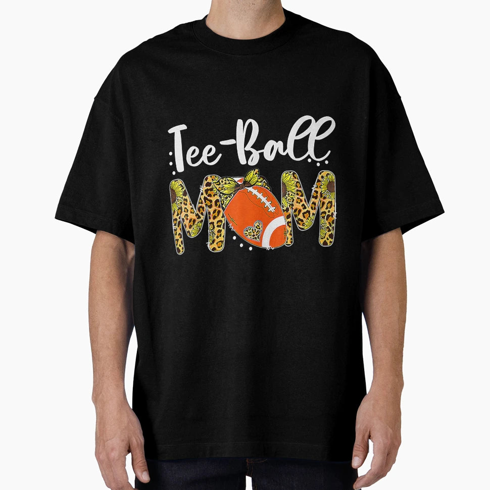 Ball Mom Mothers Day Teeball Mom T-Shirt - Casual Everyday Wear for Adults - T-Shirt, Sweatshirt, Hoodie