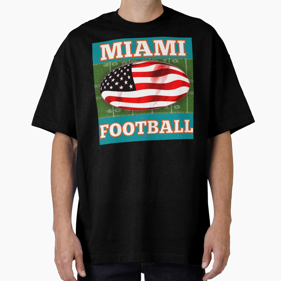 Miami Football T-Shirt - Streetwear Style for Adults - T-Shirt, Sweatshirt, Hoodie