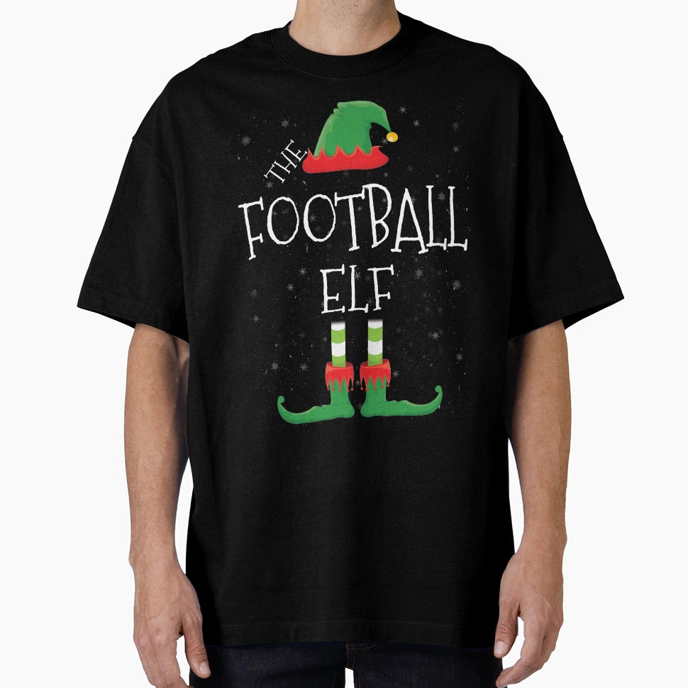 Football Elf Family Matching T-Shirt - Casual Everyday Wear for Adults - T-Shirt, Sweatshirt, Hoodie