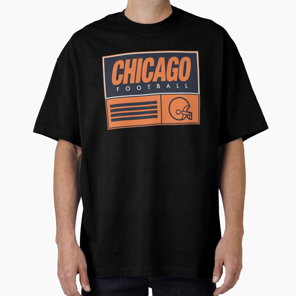 Chicago Football T-Shirt - Aesthetic Graphic for Adults - T-Shirt, Sweatshirt, Hoodie