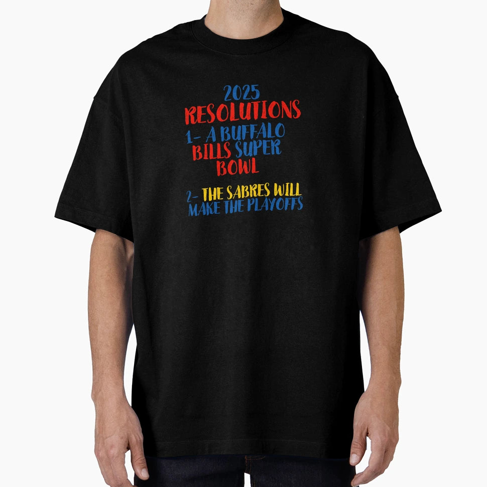 2025 Resolutions T-Shirt - Graphic Print for Adults - T-Shirt, Sweatshirt, Hoodie