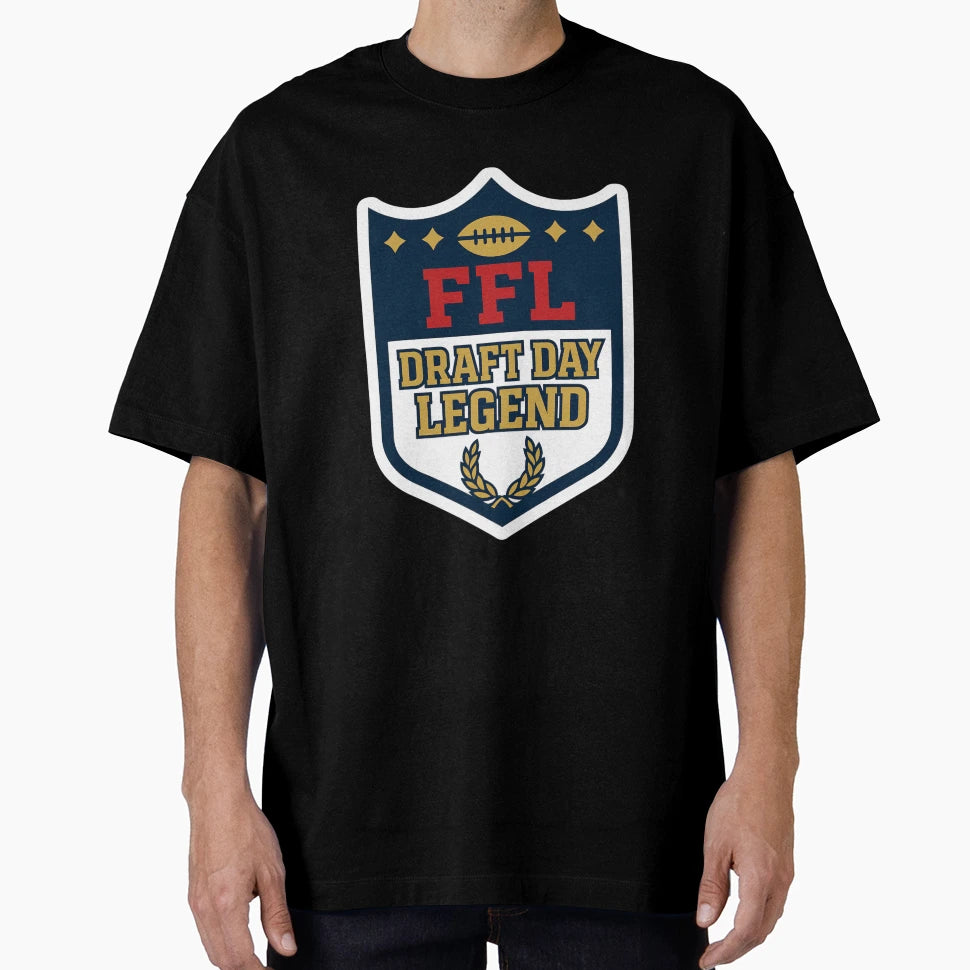 Fantasy Football Draft Day Legend Ffl T-Shirt - Unique Graphic for Adults - T-Shirt, Sweatshirt, Hoodie