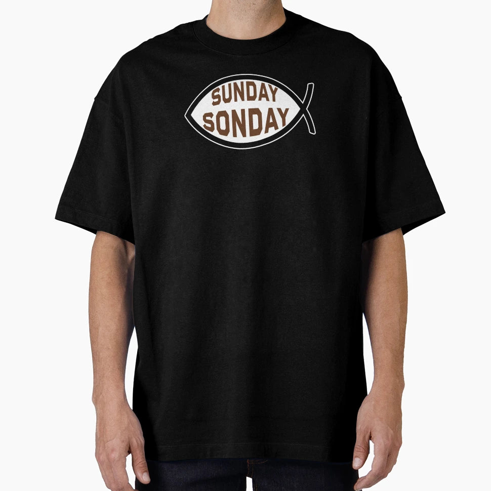 Sunday Sonday Ichthys Symbol T-Shirt - Unique Graphic Men Women - T-Shirt, Sweatshirt, Hoodie