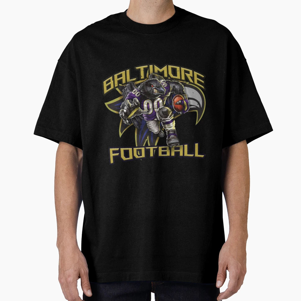 Baltimore Football T-Shirt - Minimalist Print Men Women - T-Shirt, Sweatshirt, Hoodie